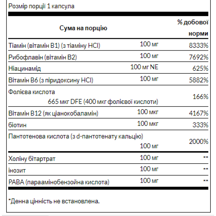 Комплекс Balance B-100 - 300 капсул