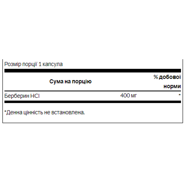 Берберин 400 мг - 60 капсул