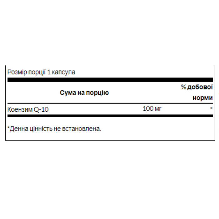 COQ10 100 мг - 50 мкг