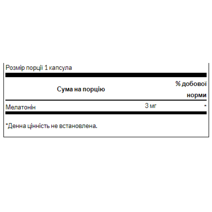 Мелатонин 3 мг - 60 капсул