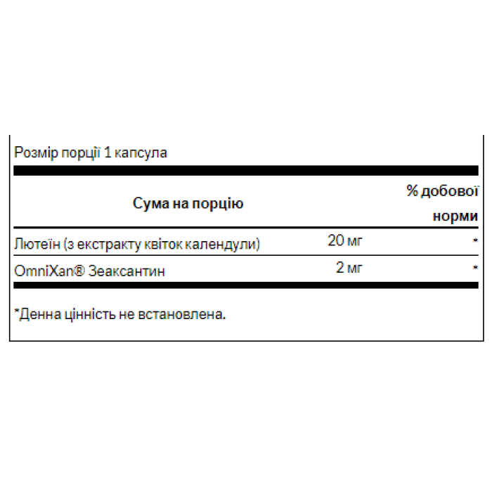 Синергетичний засіб для здоров'я очей (лютеїн-зеаксантин) - 60soft