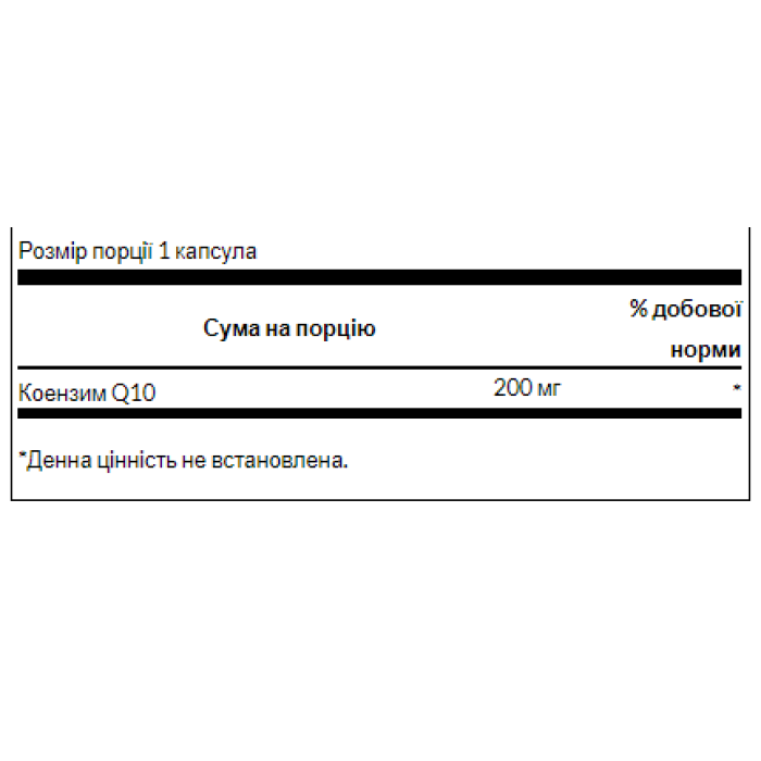 Ультра CoQ10 200 мг - 30 капсул