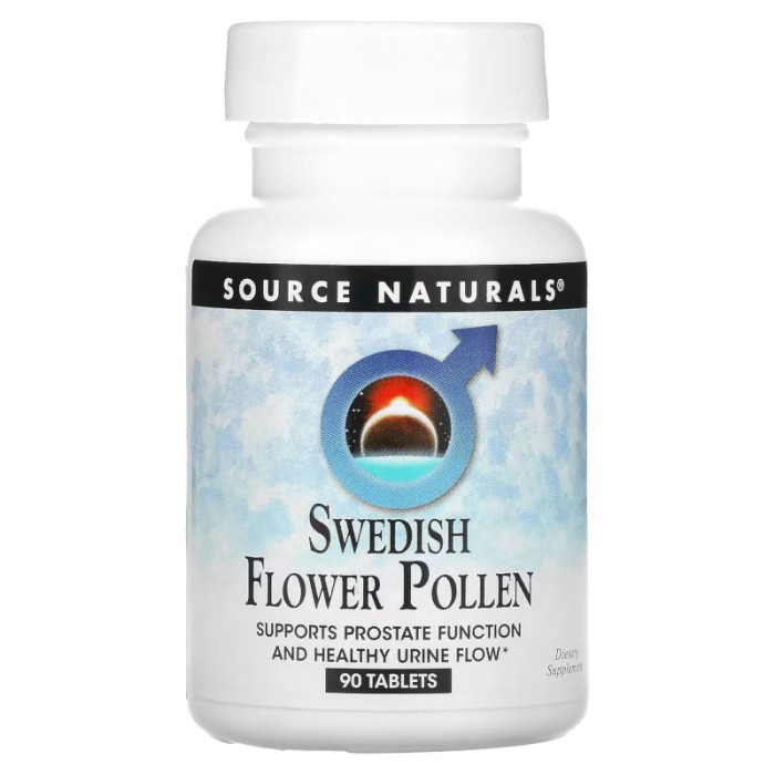 Натуральная добавка Source Naturals Swedish Flower Pollen, 90 таблеток