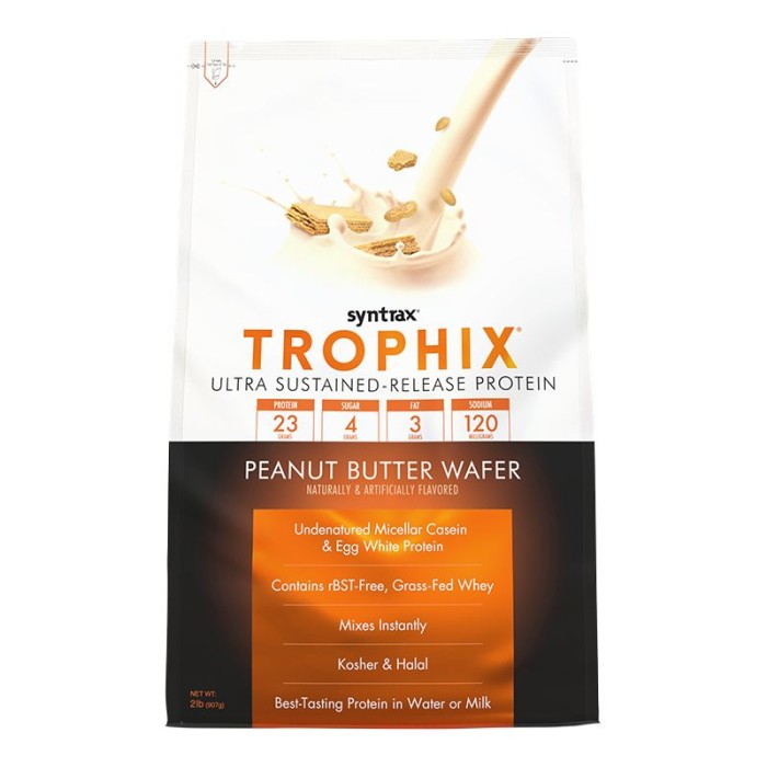 Протеїн Syntrax Trophix, 907 грам Вафлі з арахісовим маслом