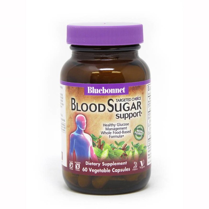 Натуральна добавка Bluebonnet Nutrition Targeted Choice Blood Sugar Support, 60 вегакапсул