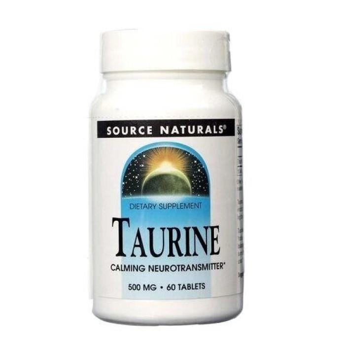 Амінокислота Source Naturals Taurine, 60 таблеток