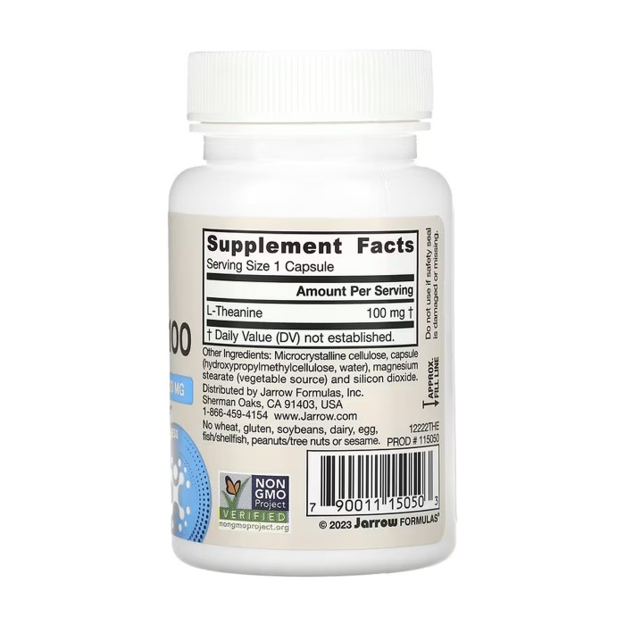 Теанін 100 мг - 60 капсул