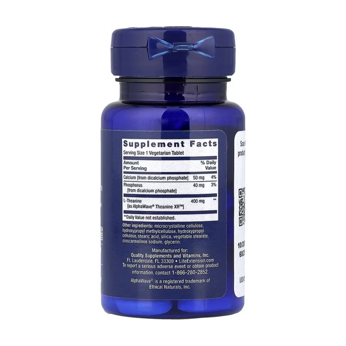 Theanine XR™ Снятие стресса - 30 вегетарианских таблеток