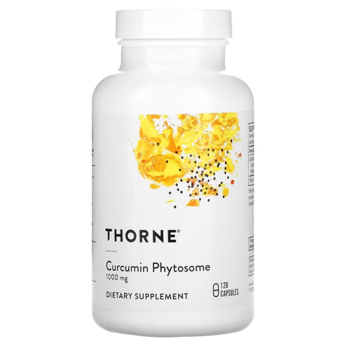 Натуральна добавка Thorne Curcumin Phytosome 1000 mg, 120 капсул