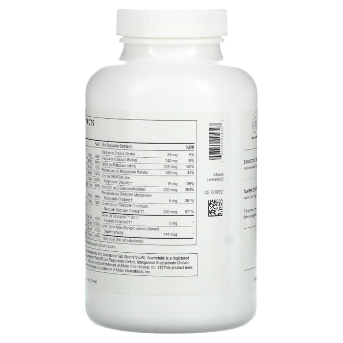 Вітаміни та мінерали Thorne Men's Multi 50+, 180 капсул