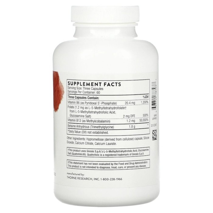 Вітаміни та мінерали Thorne Methyl-Guard, 180 капсул