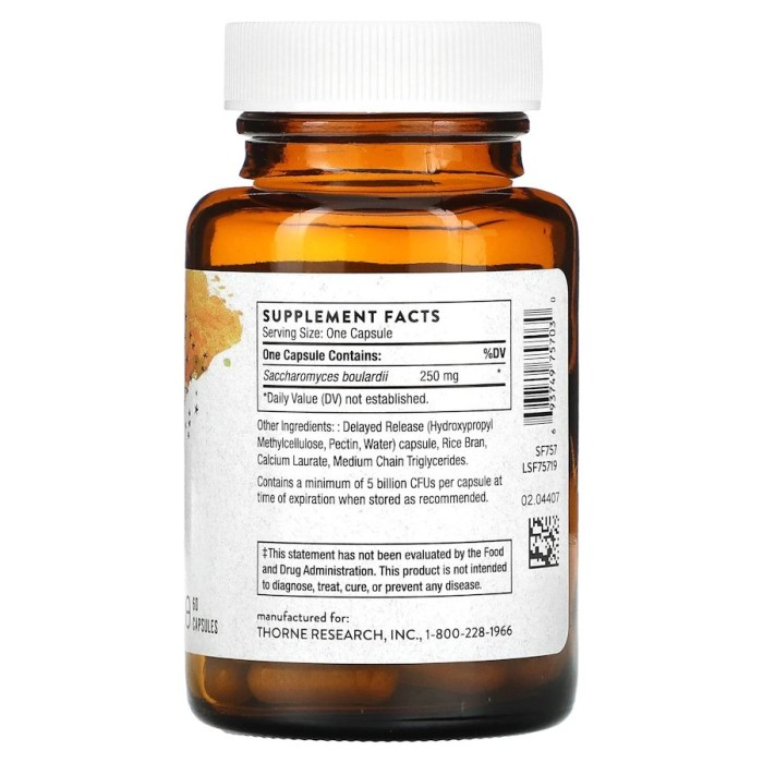 Пробиотики и пребиотики Thorne Sacro-B, 60 вегакапсул