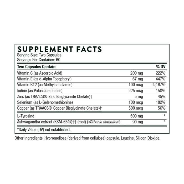 Тироксин - 120 капсул