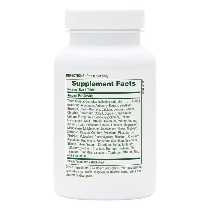 Вітаміни та мінерали Natures Plus Trace-Mins, 180 таблеток