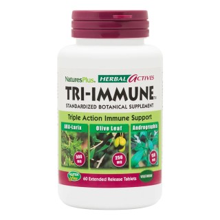 Натуральна добавка Natures Plus Herbal Actives Tri-Immune, 60 таблеток