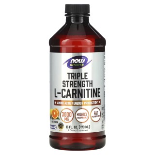 Жиросжигатель NOW L-Carnitine Liquid 3000 mg, 473 мл.