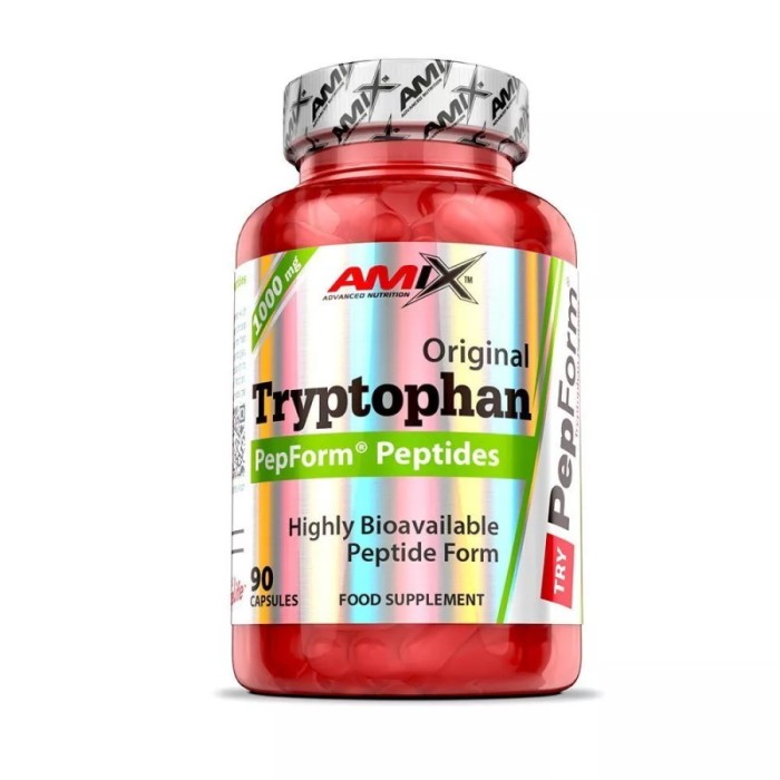 Аминокислота Amix Nutrition Tryptophan PepForm Peptides 500 mg, 90 капсул