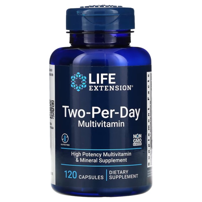 Вітаміни та мінерали Life Extension Two-Per-Day, 120 капсул