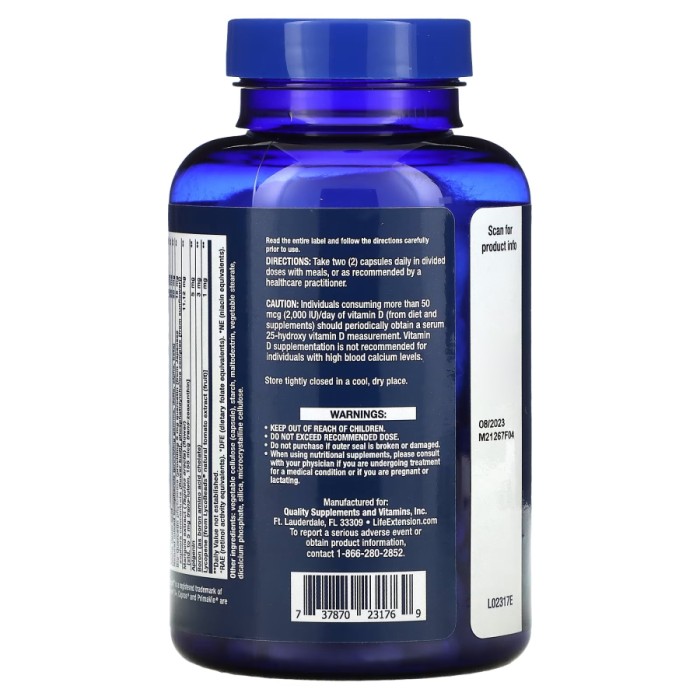 Вітаміни та мінерали Life Extension Two-Per-Day, 60 капсул