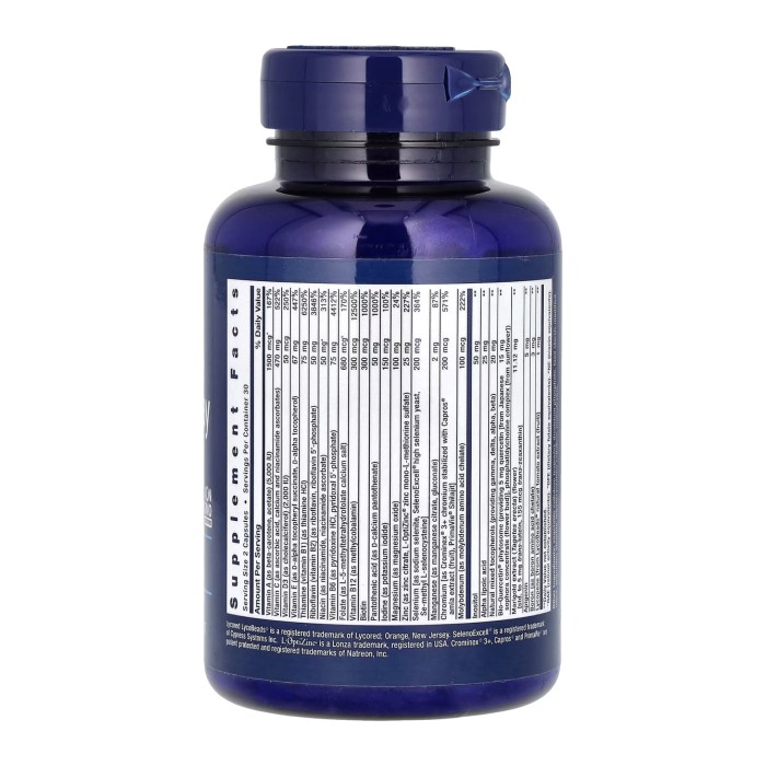 Мультивітамінний комплекс, два рази на день - 60 капсул