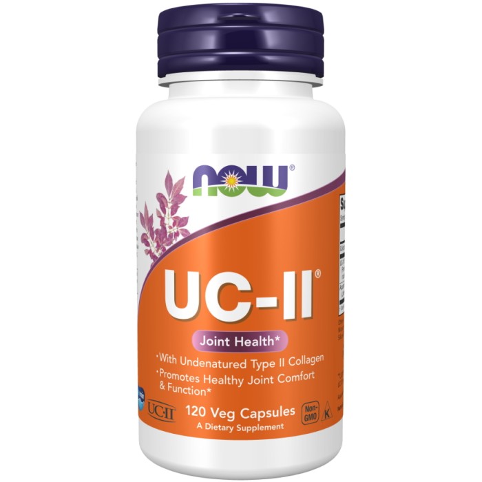 Препарат для суглобів і зв'язок NOW UC-II 40 mg, 120 вегакапсул