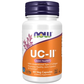 Препарат для суставов и связок NOW UC-II 40 mg, 60 вегакапсул.