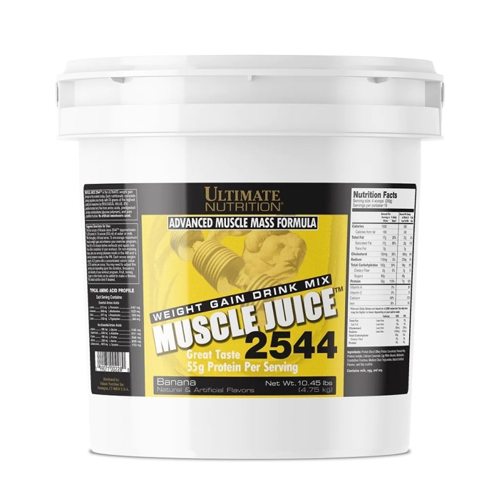 Гейнер Ultimate Muscle Juice 2544, 4.75 кг Банан