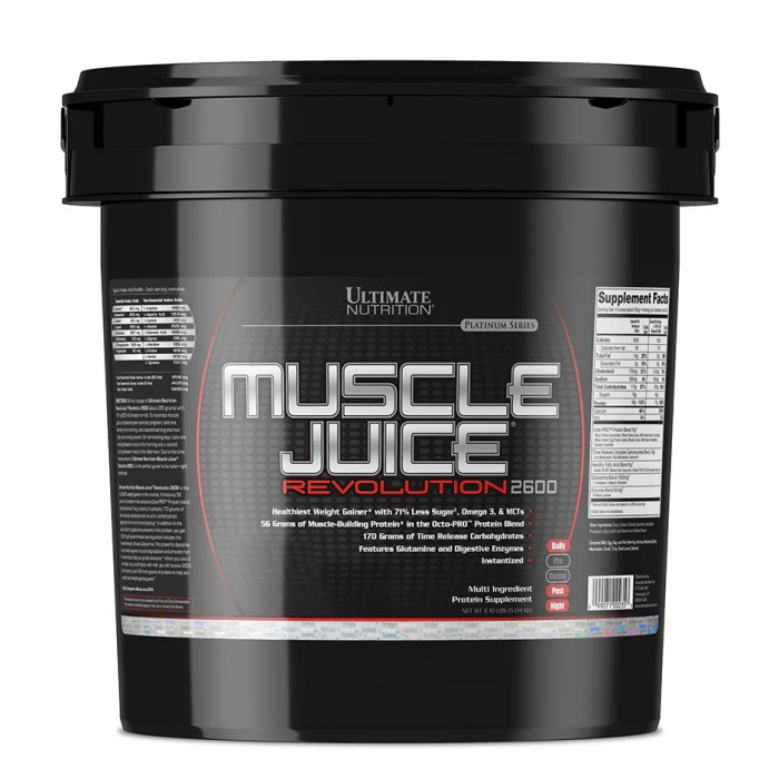 Гейнер Ultimate Muscle Juice Revolution 2600, 5 кг Банан