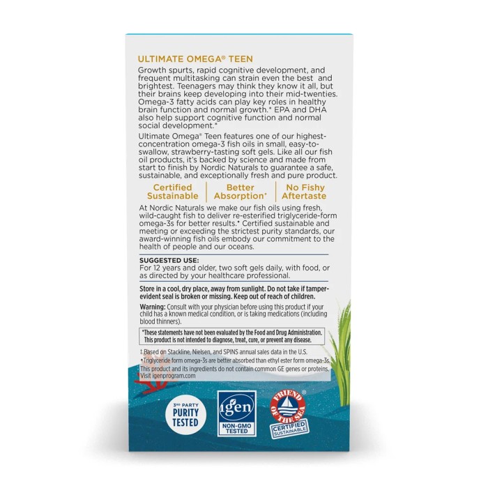 Ultimate Omega 2X Teen - 60 міні-м'яких капсул