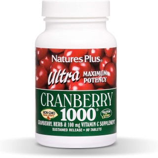 Натуральная добавка Natures Plus Ultra Cranberry 1000, 90 таблеток