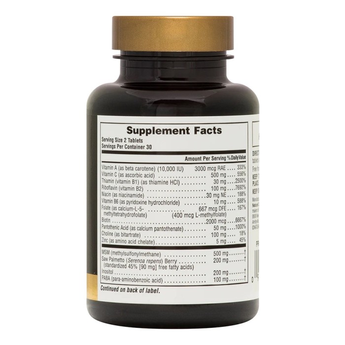 Вітаміни та мінерали Natures Plus Ultra Hair Men's, 60 таблеток