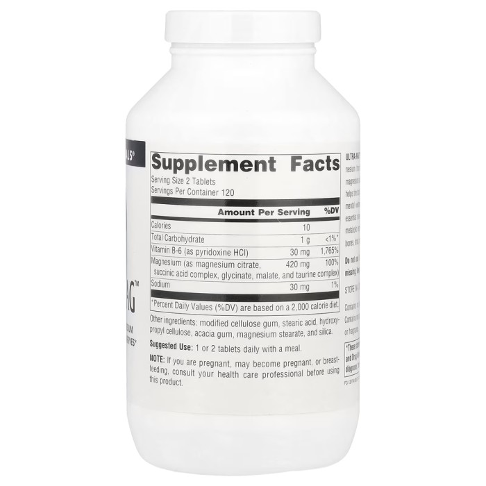 Вітаміни та мінерали Source Naturals Ultra-Mag, 240 таблеток