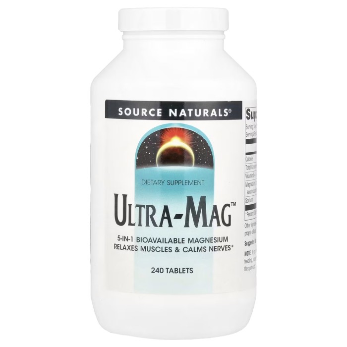 Вітаміни та мінерали Source Naturals Ultra-Mag, 240 таблеток