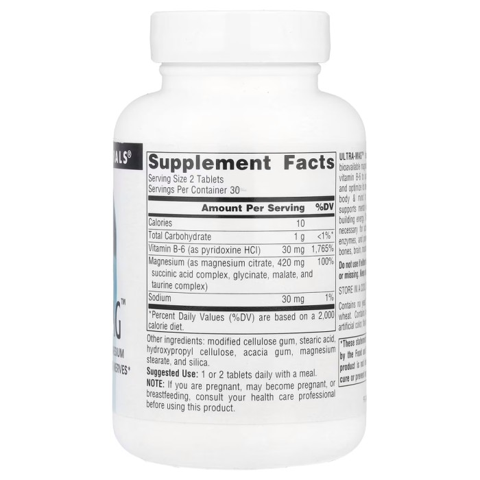 Витамины и минералы Source Naturals Ultra-Mag, 60 таблеток