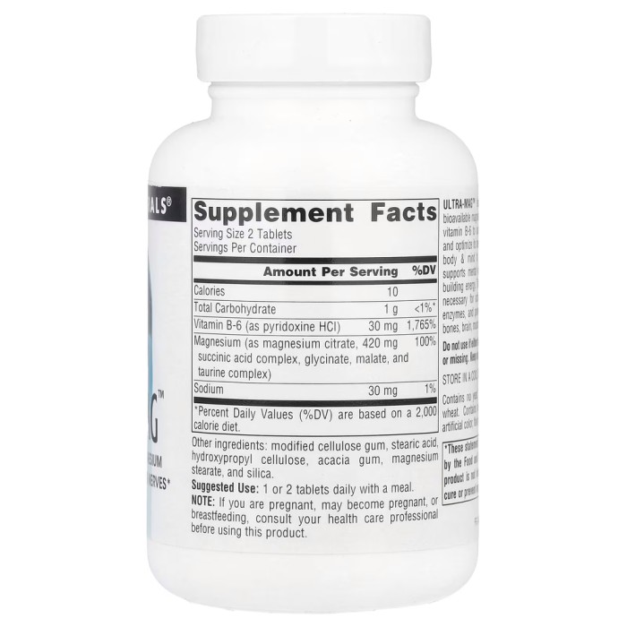 Витамины и минералы Source Naturals Ultra-Mag, 30 таблеток