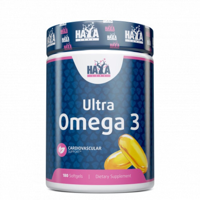 Жирні кислоти Haya Labs Ultra Omega 3, 180 капсул