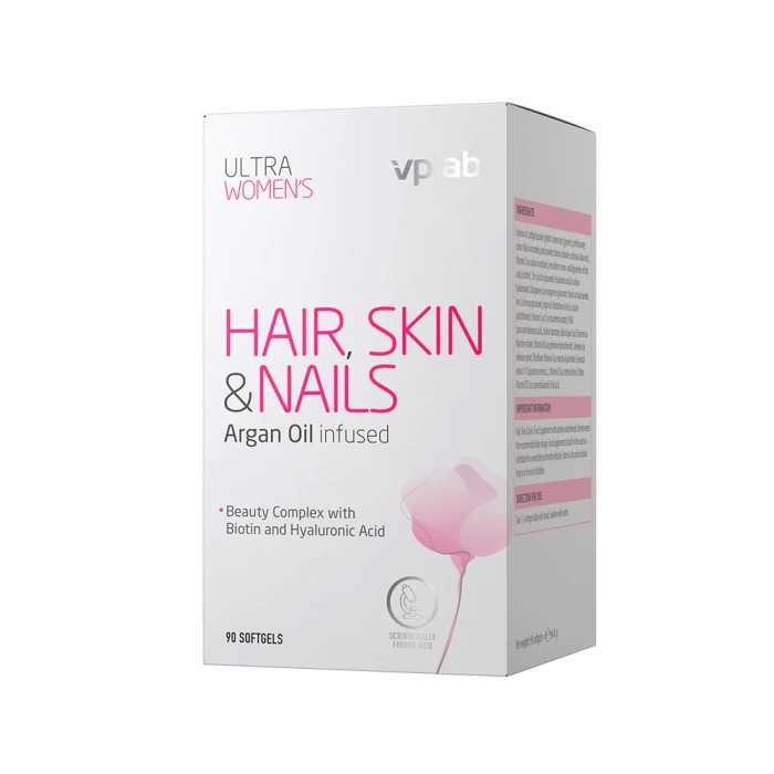 Вітаміни та мінерали VPLab Ultra Women's Hair, Skin & Nails, 90 капсул