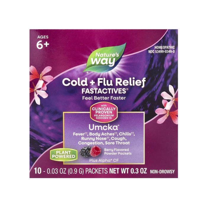 Umcka Cold & Flu Berry Fastactv - 10x.912 г