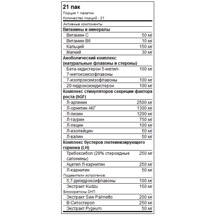 Animal M-Stak (ЄС) - упаковка з 21 шт.