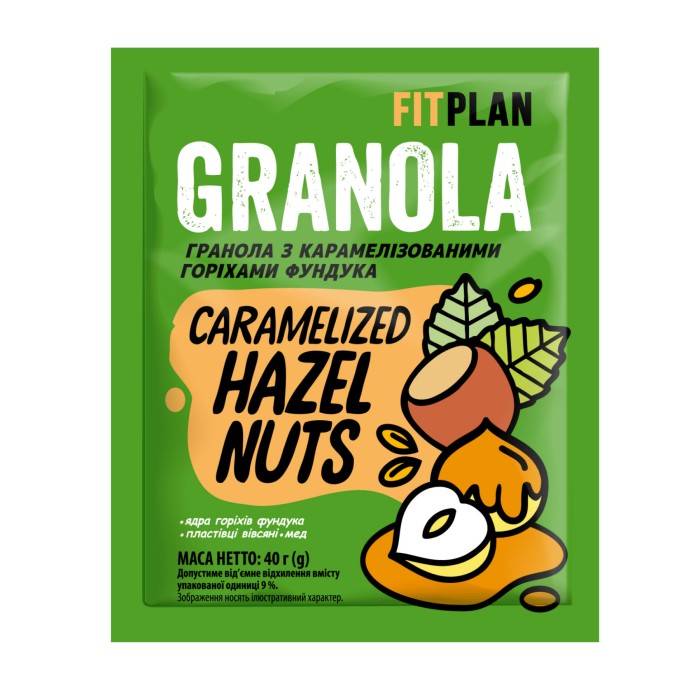 Гранола с карамелизированными орехами фундука - 30х40g