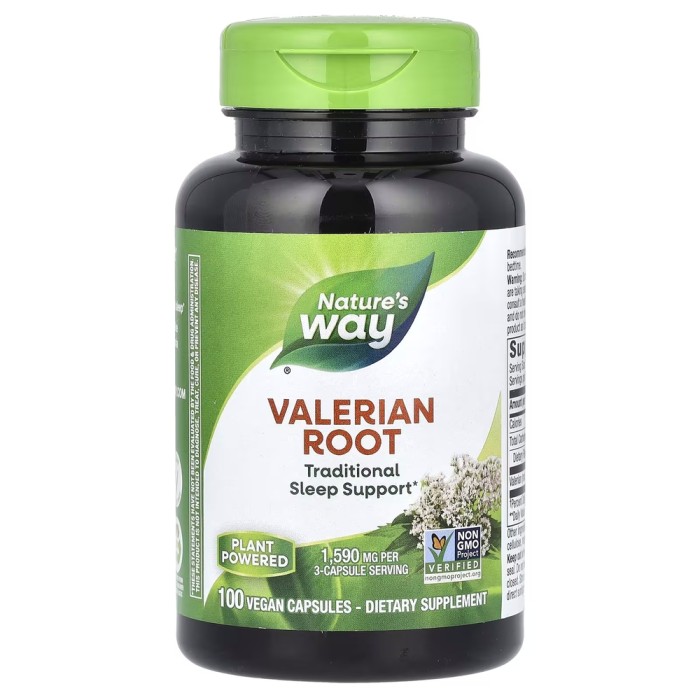 Натуральна добавка Nature's Way Valerian Root, 100 таблеток