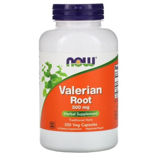 Естественная добавка NOW Valerian Root 500 mg, 250 вегакапсул.