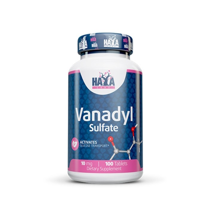 Вітаміни та мінерали Haya Labs Vanadyl Sulfate 10 mg, 100 таблеток