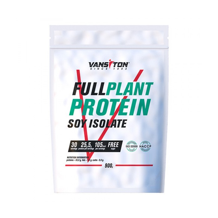 Протеїн Vansiton Full Plant Protein Soy Isolate, 900 грам Солона карамель