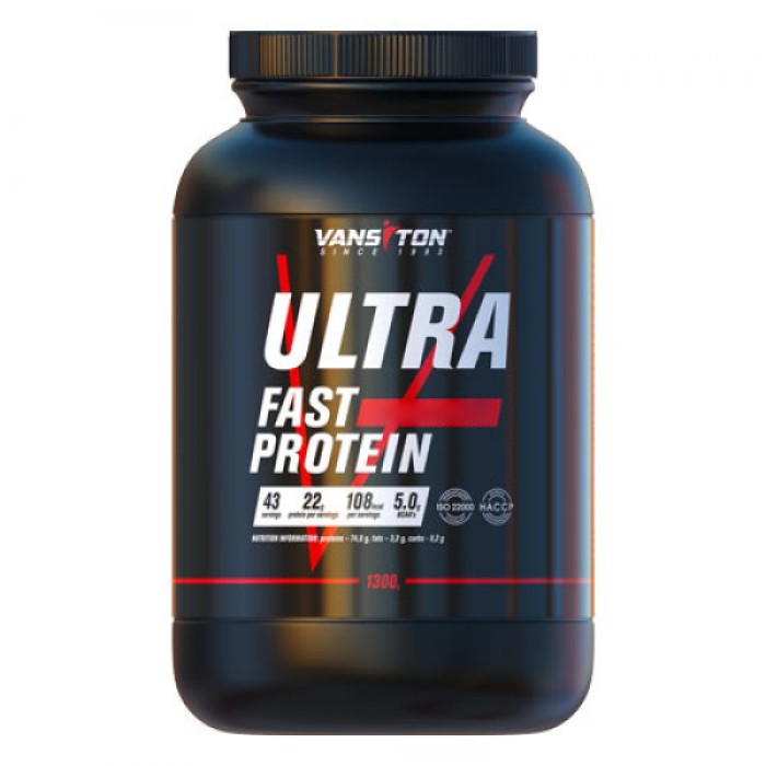 Протеїн Vansiton Ultra Protein, 1.3 кг Капучино