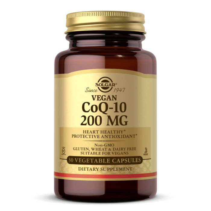Натуральна добавка Solgar Vegetarian CoQ-10 200 mg, 30 вегакапсул