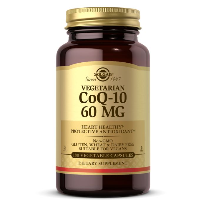 Натуральная добавка Solgar Vegetarian CoQ-10 60 mg, 180 вегакапсул.