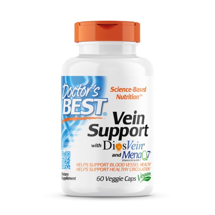 Вітаміни та мінерали Doctor's Best Vein Support, 60 вегакапсул