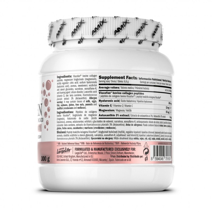 Препарат для суглобів і зв'язок Amix Nutrition Collagen Viscofan, 300 грам Лісові фрукти