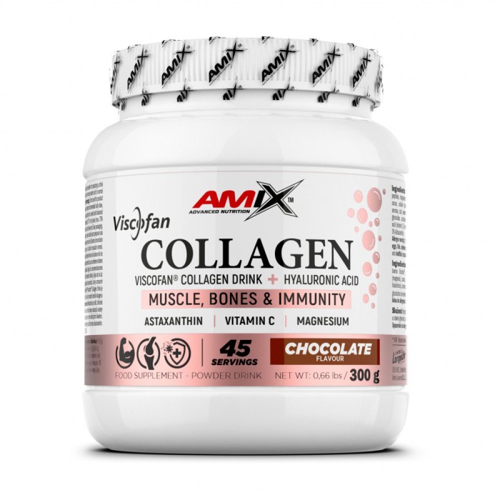 Препарат для суглобів і зв'язок Amix Nutrition Collagen Viscofan, 300 грам Шоколад